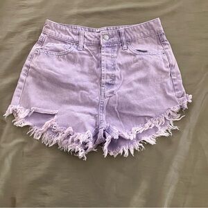 Wild Fable Lavender High Waist Women Shorts